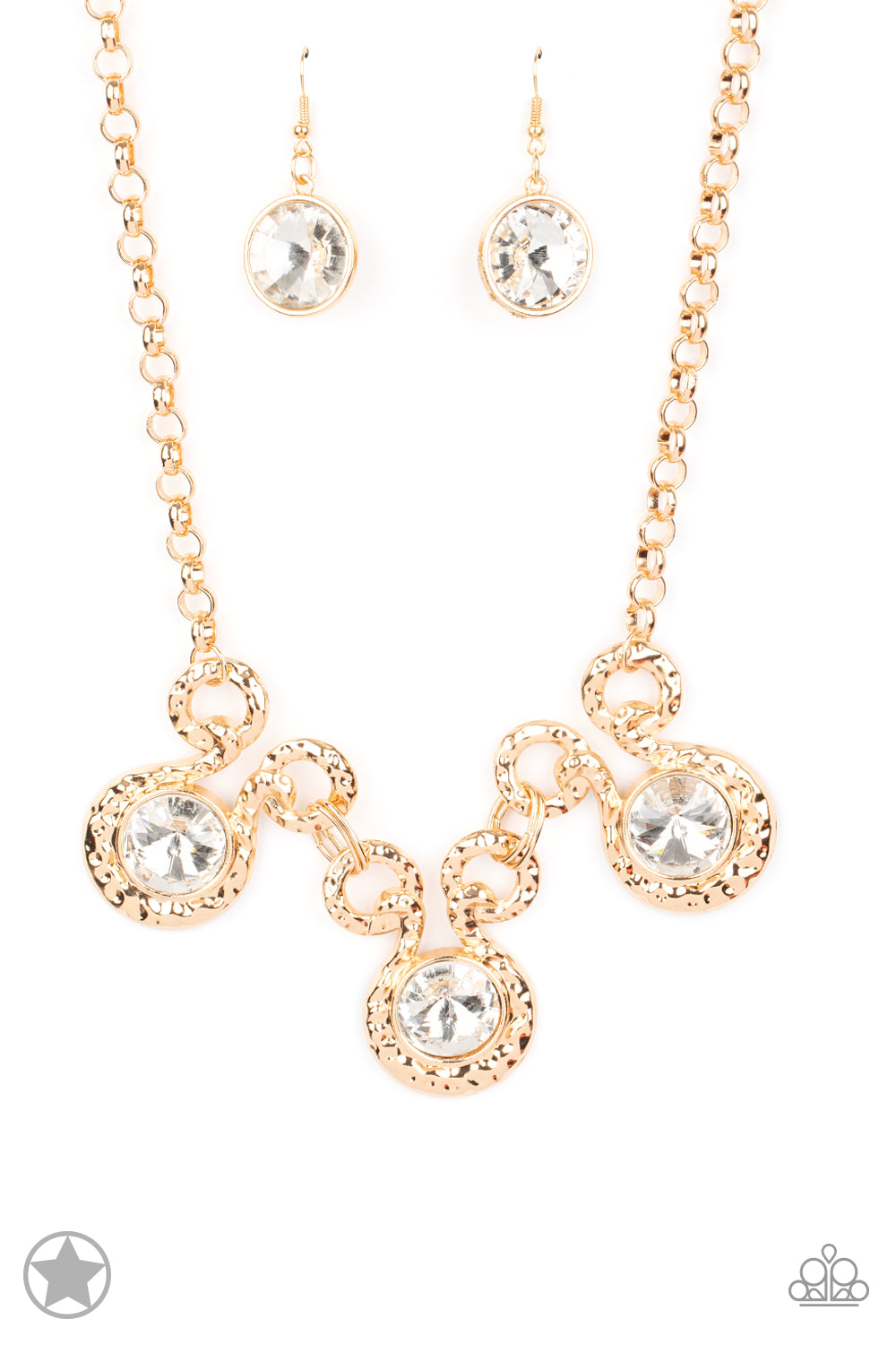 Hypnotized - Gold Blockbuster Necklace