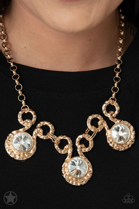 Hypnotized - Gold Blockbuster Necklace