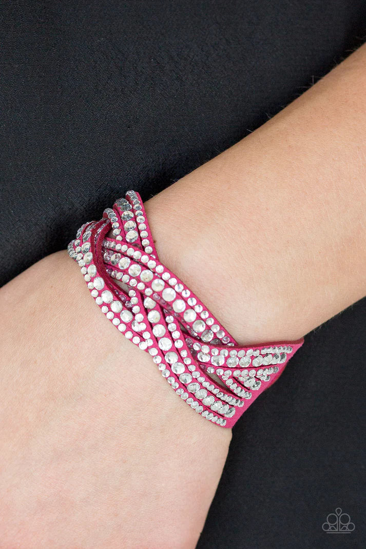 Bring On The Bling - Pink Urban Bracelet