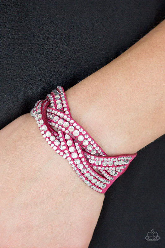 Bring On The Bling - Pink Urban Bracelet