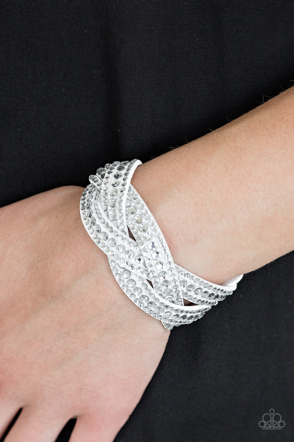 Bring On The Bling - White Urban Bracelet