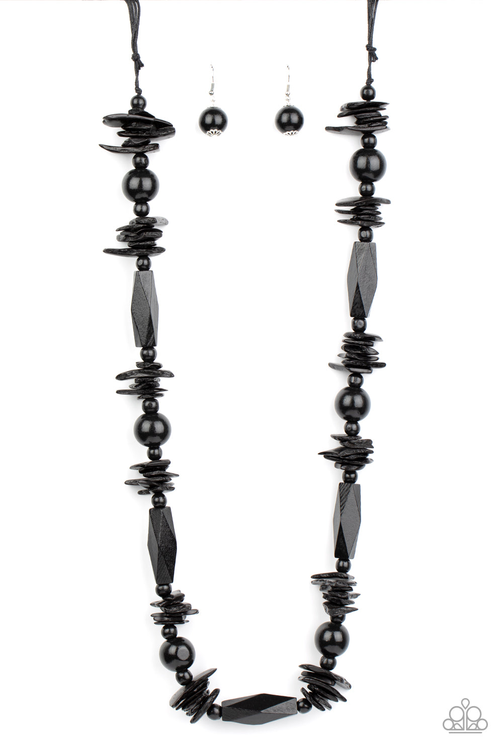 Cozumel Coast - Black Wood Necklace