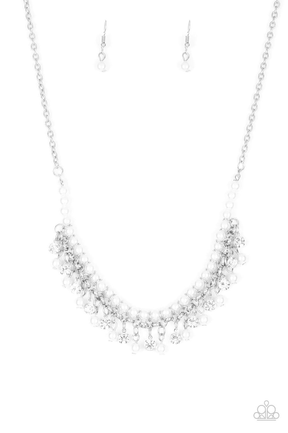 A Touch Of CLASSY - White Necklace