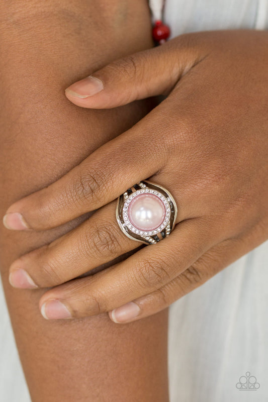 Pampered In Pearls - Pink Ring 0156