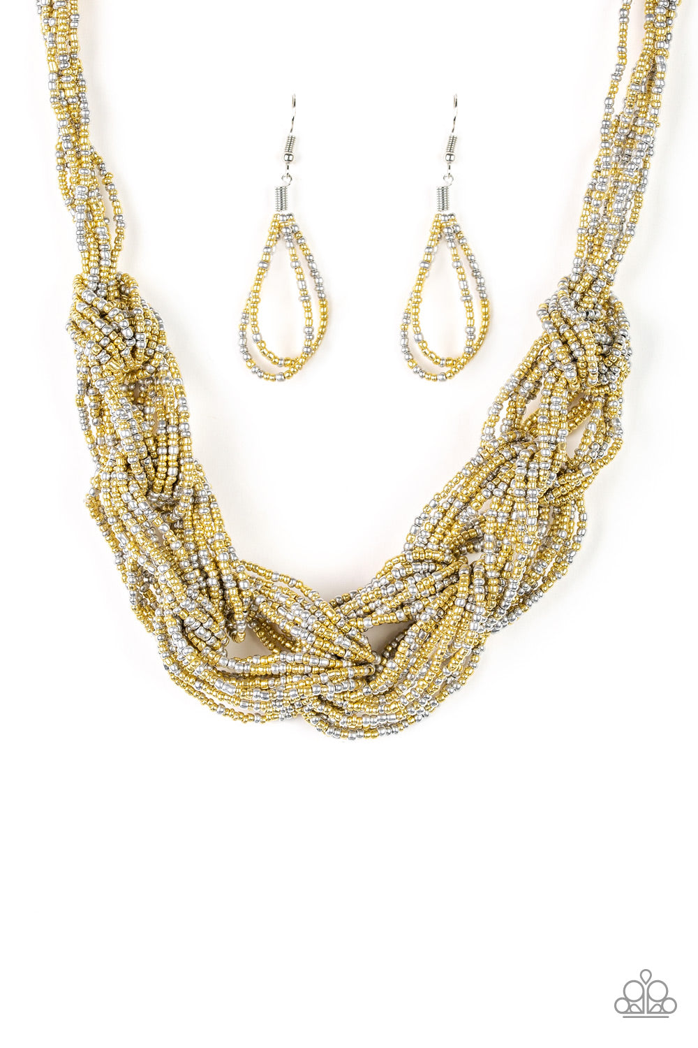 City Catwalk - Gold Seed Bead Necklace