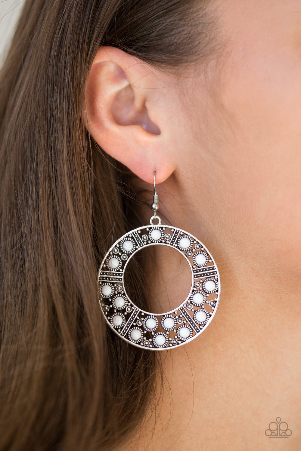 San Diego Samba - White Earring