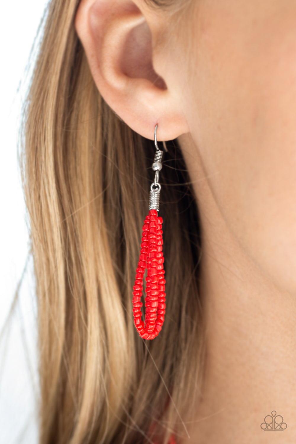 Totally Tonga - Red Seed Bead Necklace