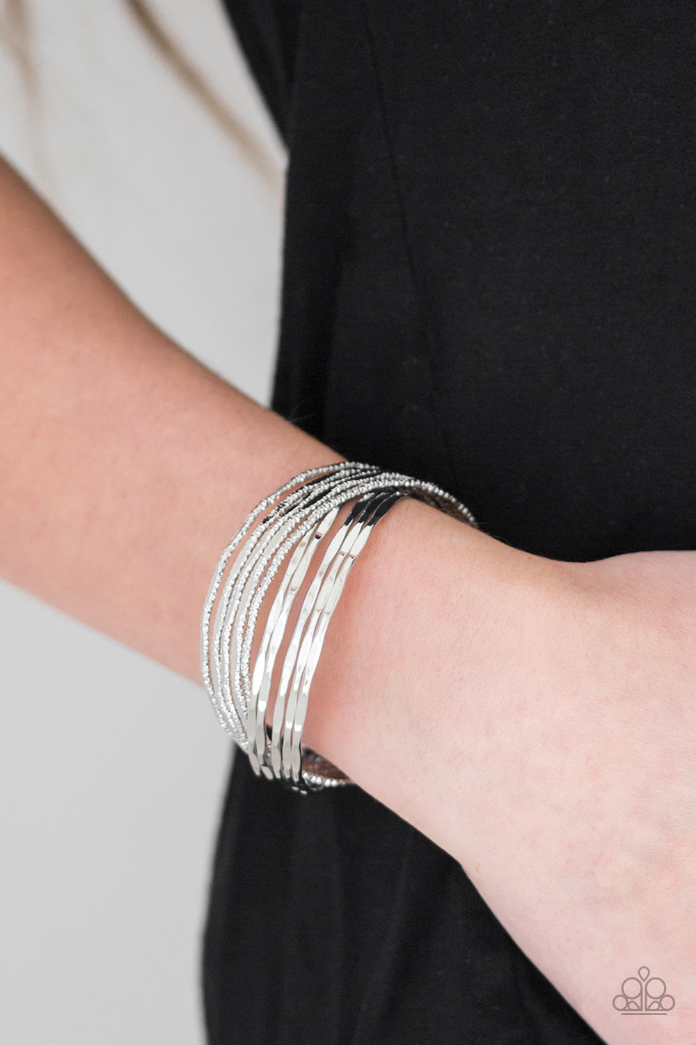 See A Pattern? - Silver Bracelet