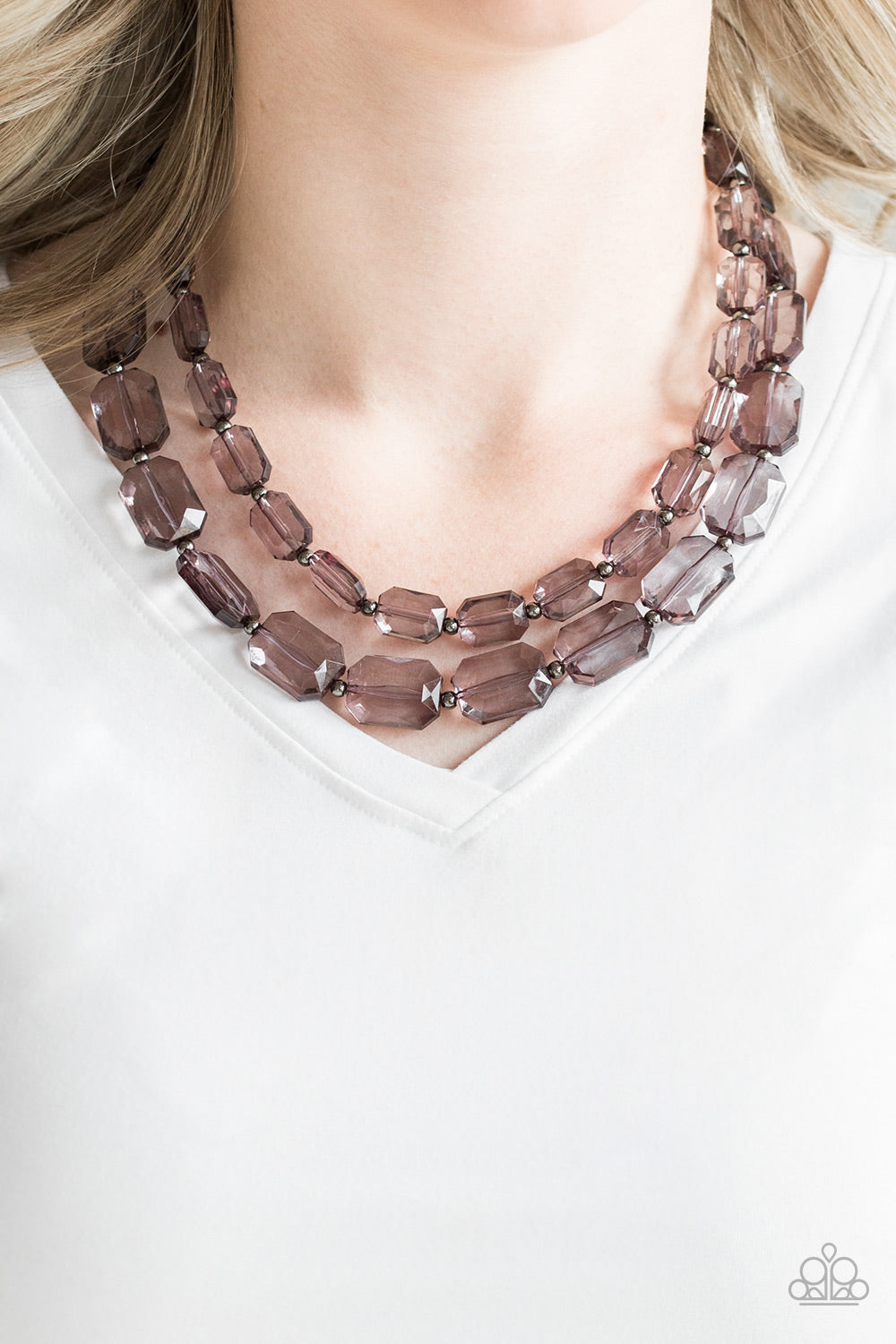 Ice Bank - Black Necklace