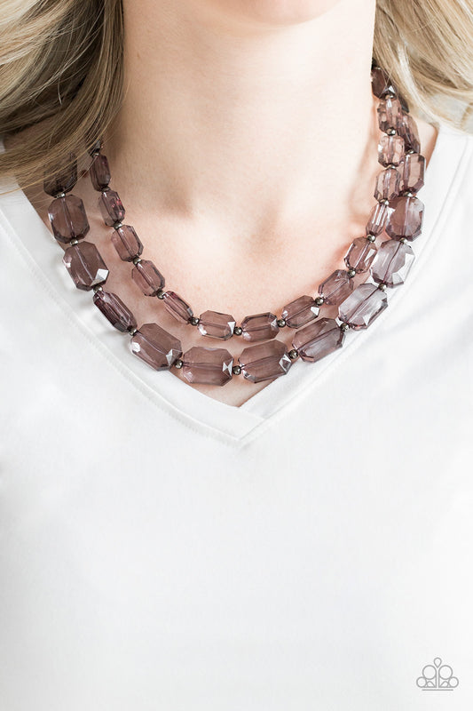 Ice Bank - Black Necklace