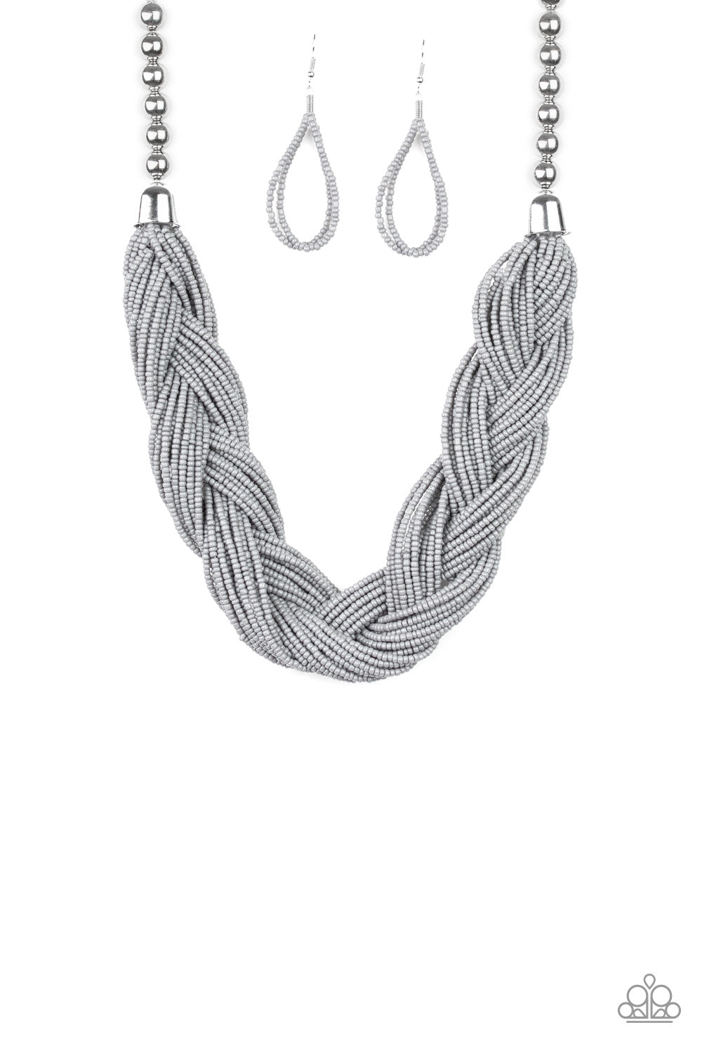 The Great Outback - Silver Seed Bead Necklace