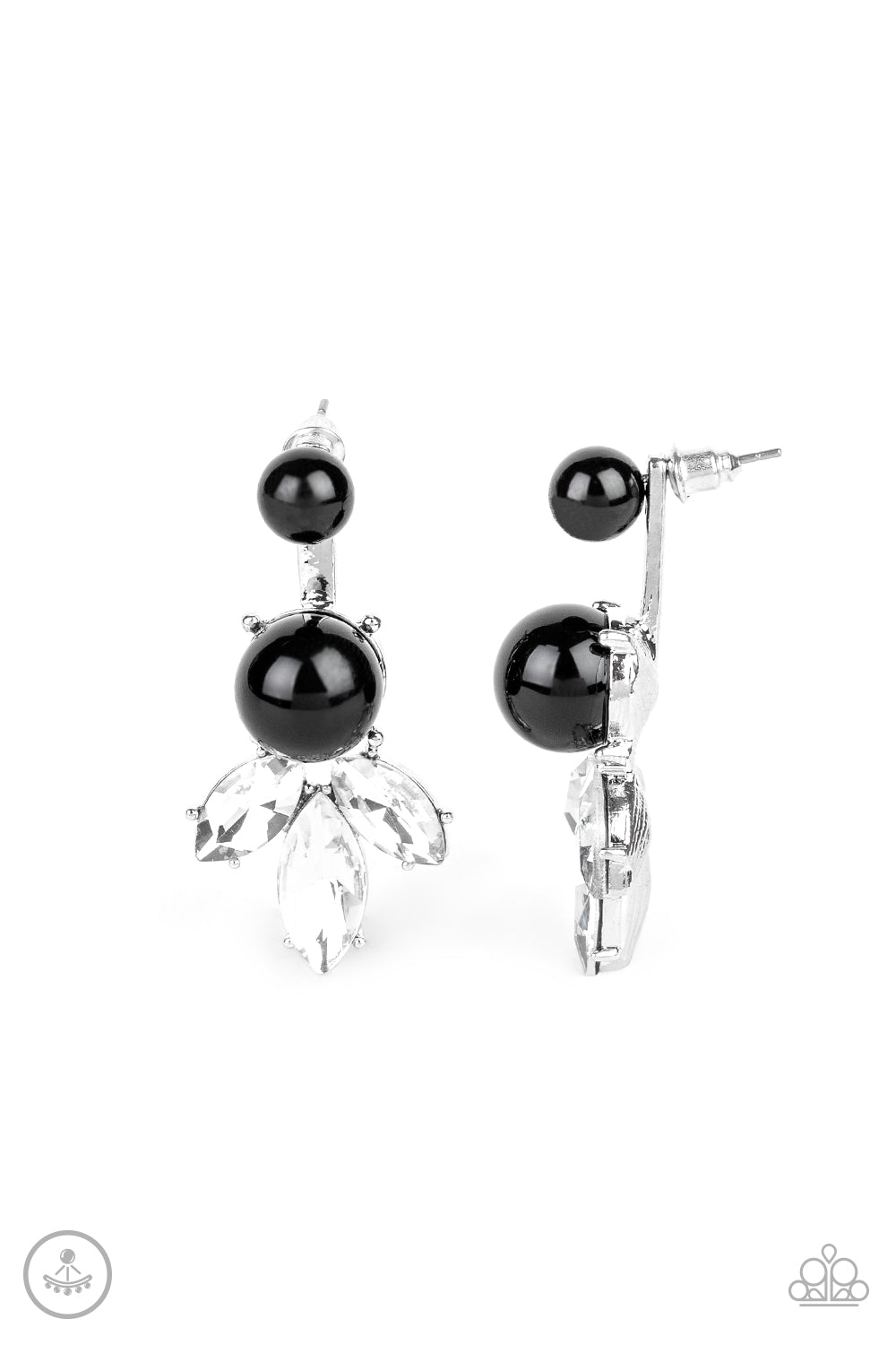 Extra Elite - Black Ear Jacket Earring