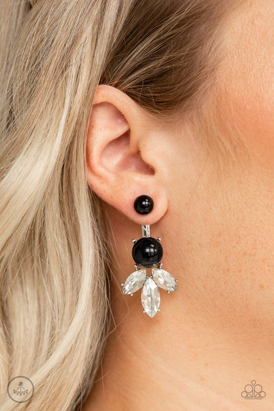 Extra Elite - Black Ear Jacket Earring