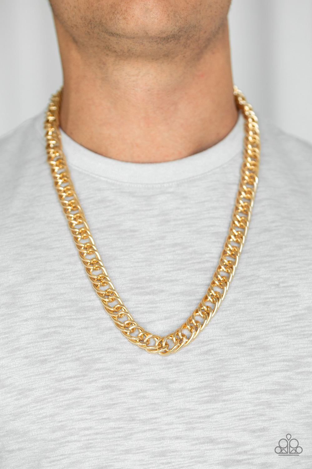 Omega - Gold Mens Necklace