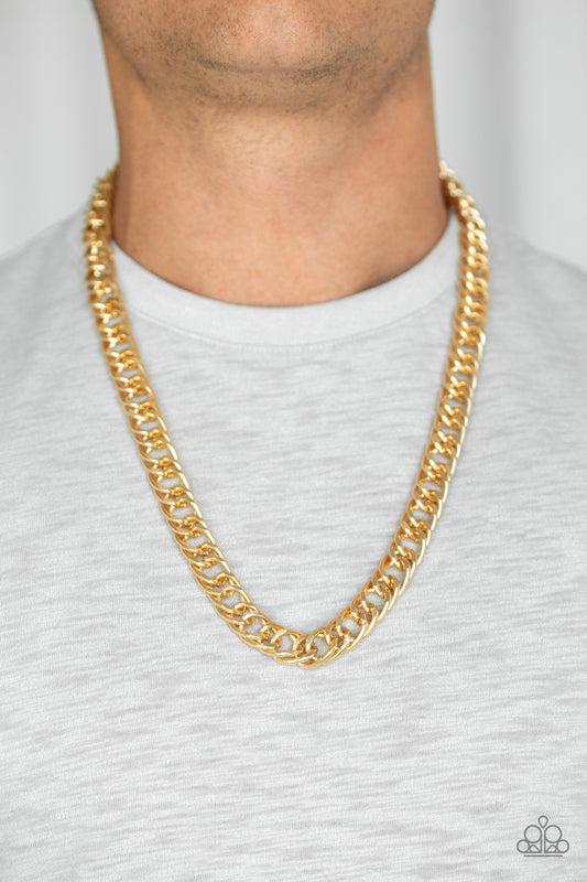Omega - Gold Mens Necklace