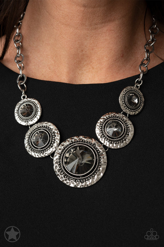Global Glamour - Silver Blockbuster Necklace