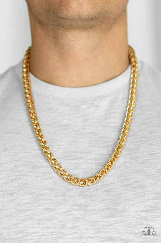Big Talker - Gold Mens Necklace