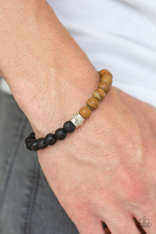 Tuned In - Brown Urban Bracelet