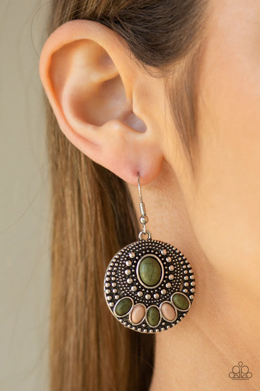 Sandstone Paradise - Green Earring