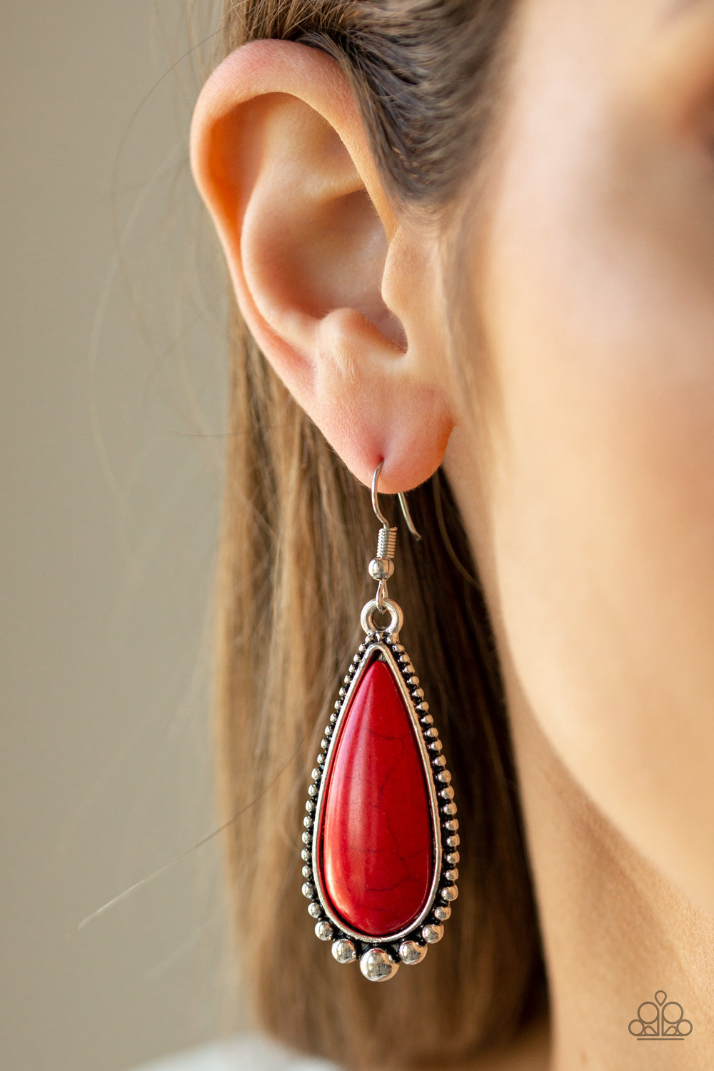 Desert Quench - Red Earring