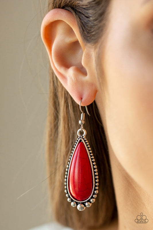 Desert Quench - Red Earring