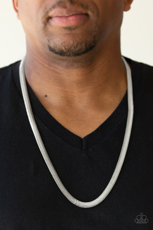 Kingpin - Silver Mens Necklace