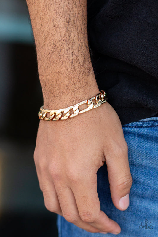 Home Team - Gold Mens Bracelet