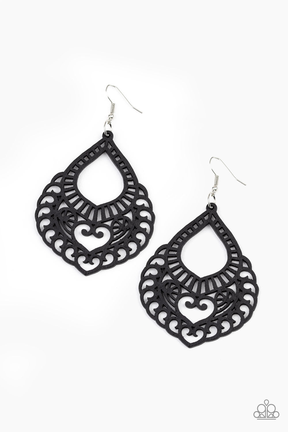 If You WOOD Be So Kind - Black Wood Earring