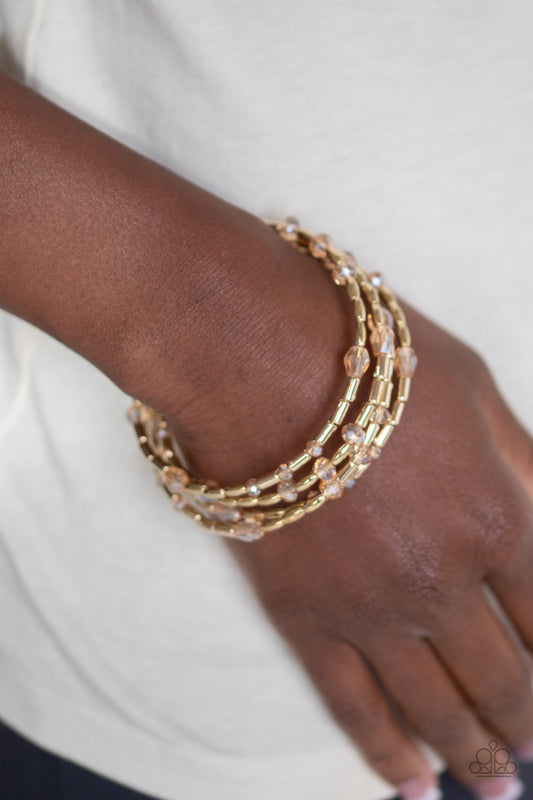 Regal Remix - Gold Coil Bracelet