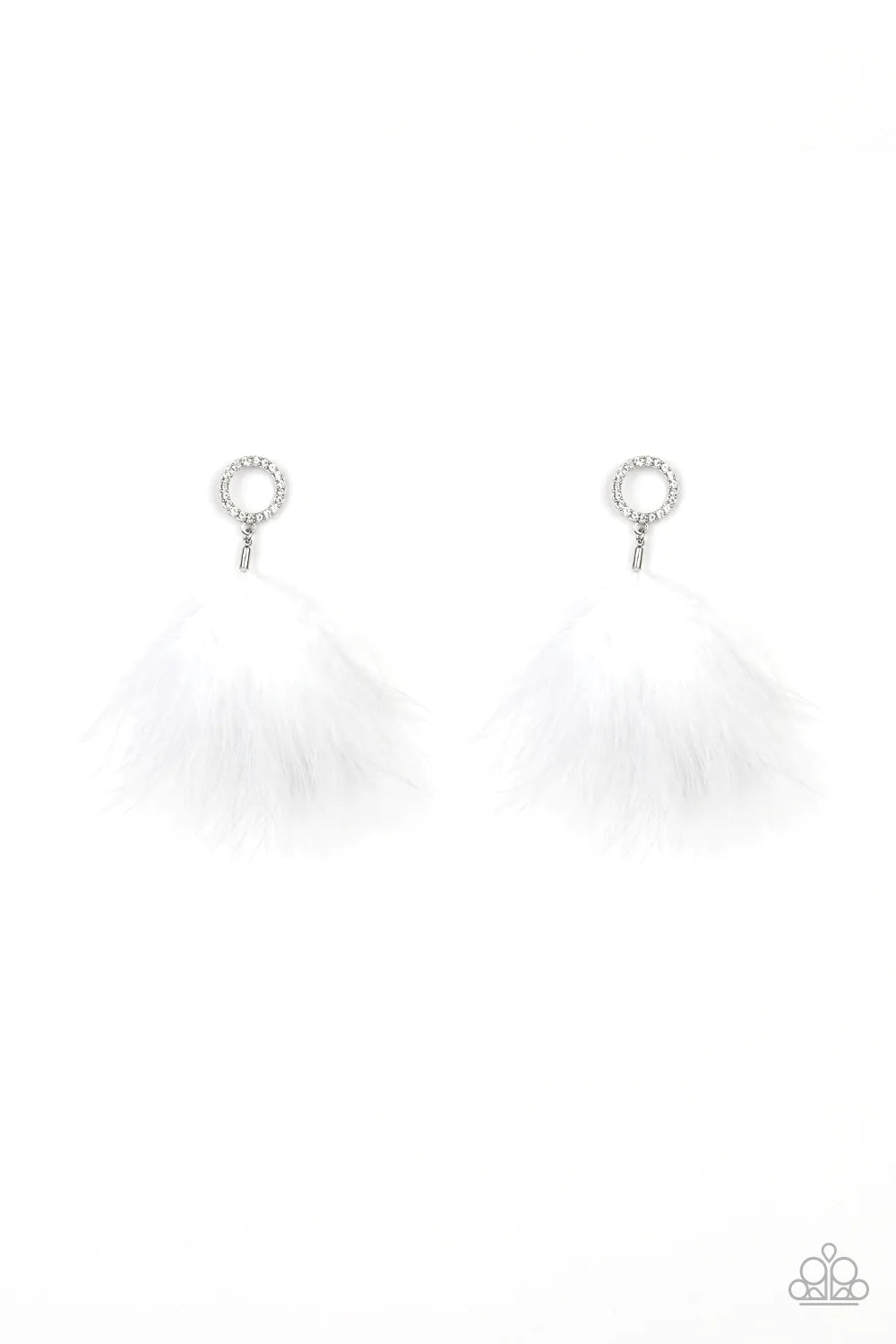 BOA Down - White Feather Earring