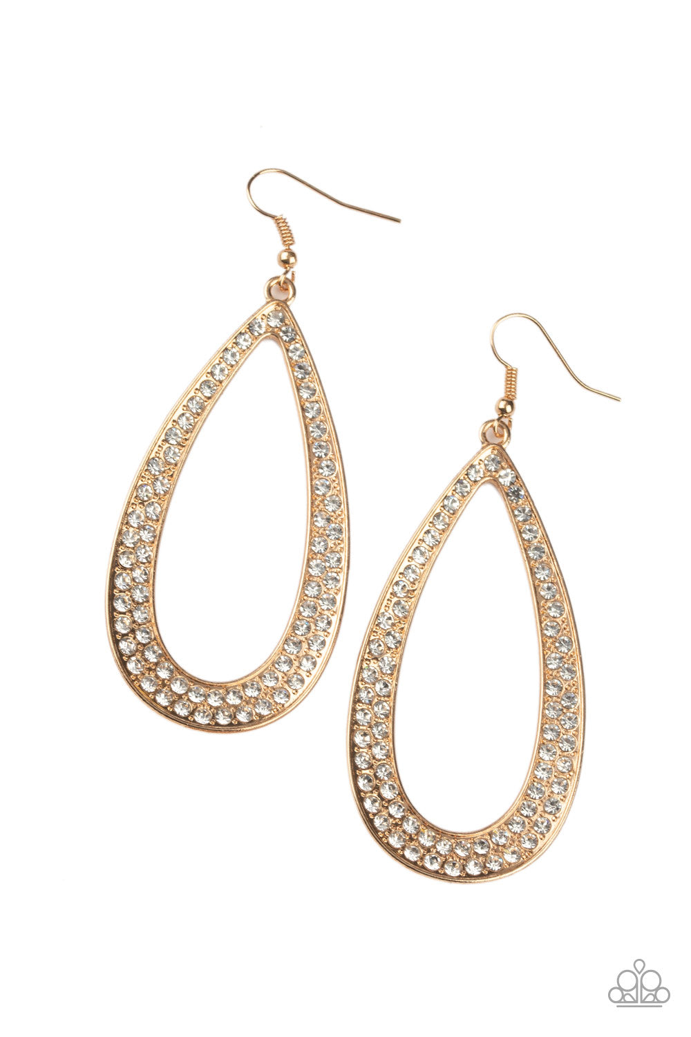 Diamond Distraction - Gold Earring