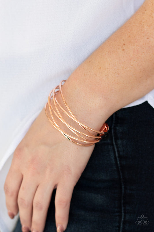 Down To The Wire - Copper Bracelet