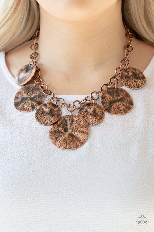 Barely Scratched The Surface - Copper Necklace