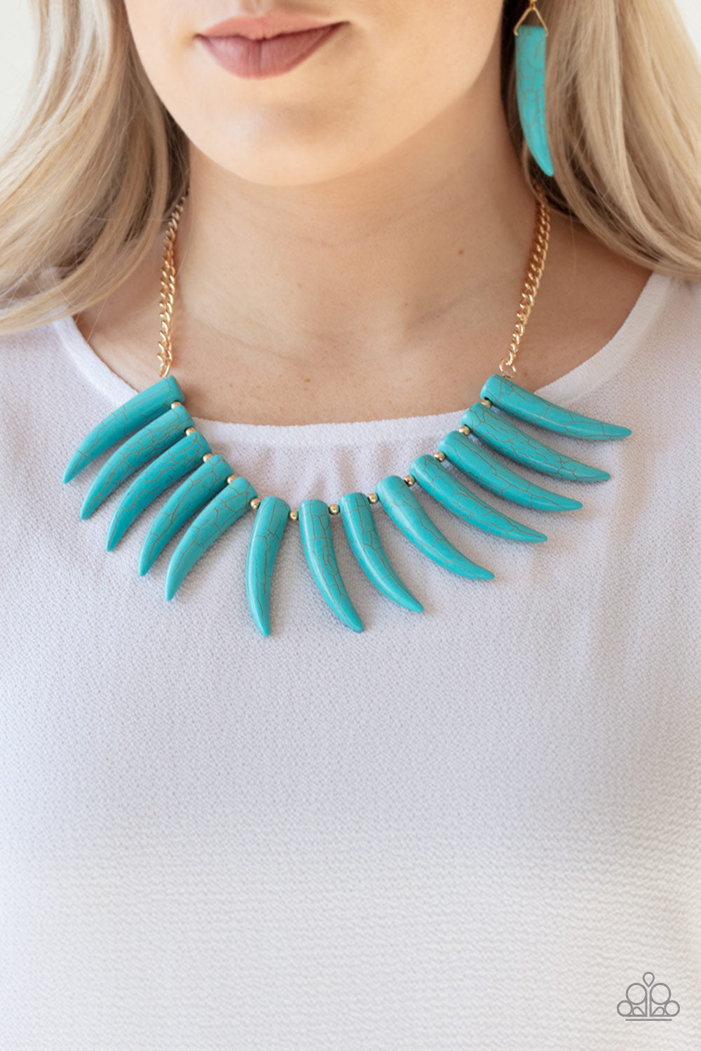 Tusk Tundra - Blue Necklace (LOP)