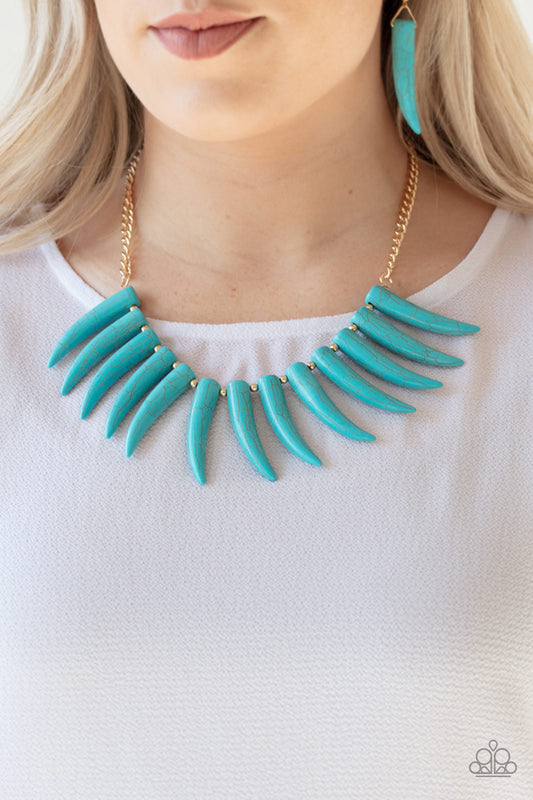 Tusk Tundra - Blue Necklace (LOP)