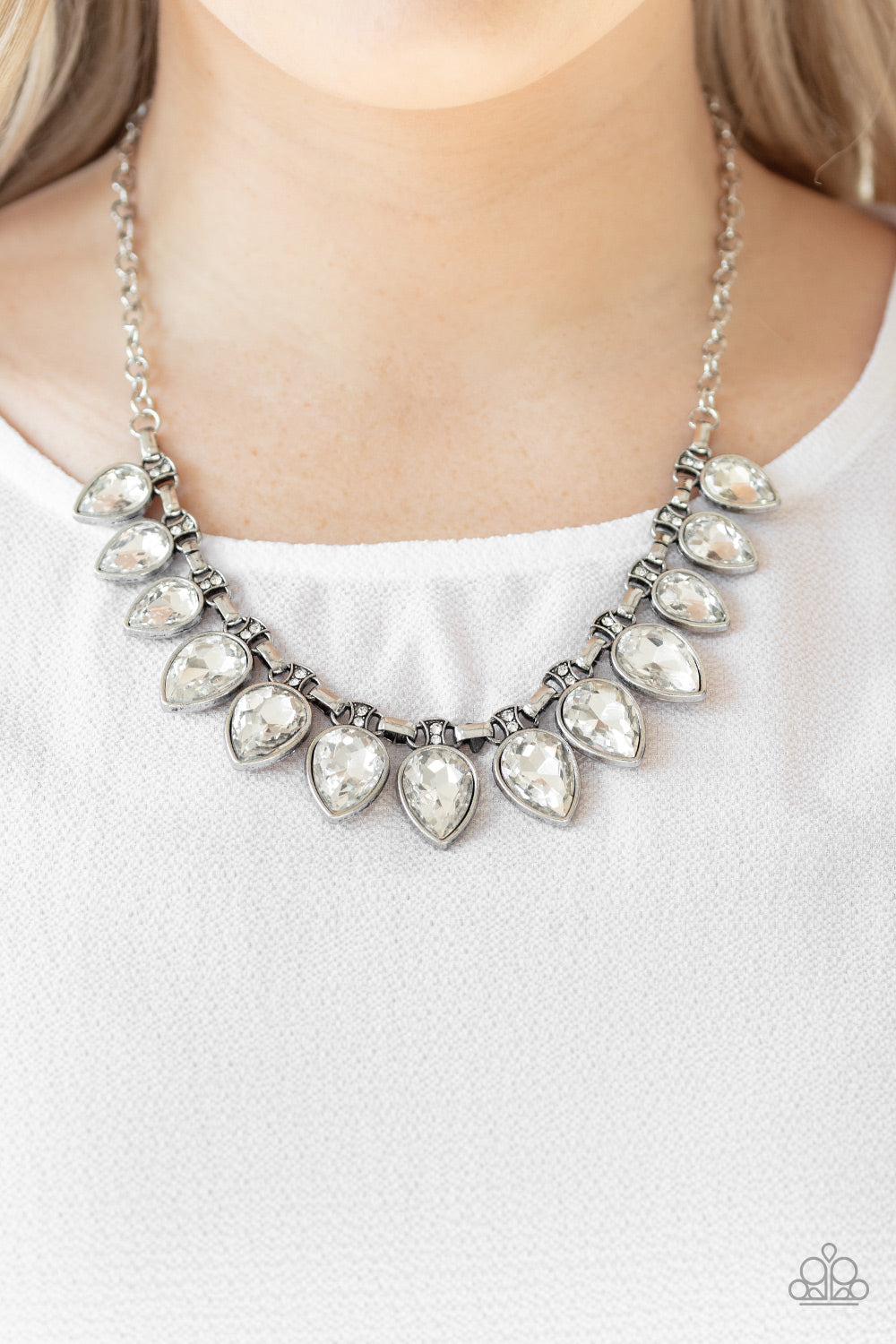 FEARLESS is More - White Necklace