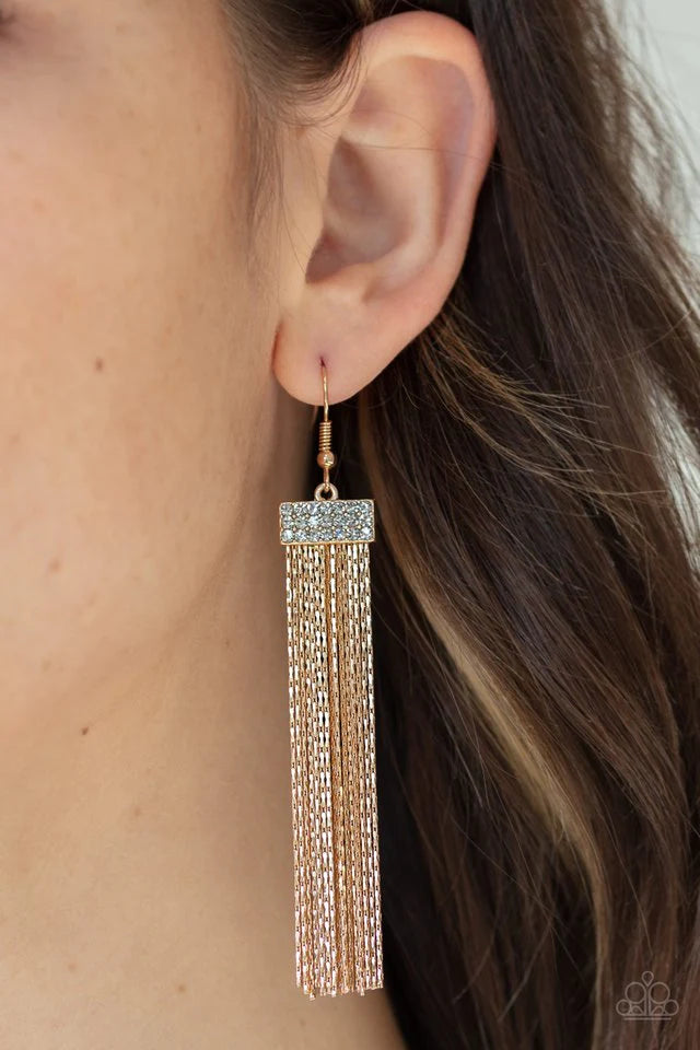 Twinkling Tapestry - Gold Earring