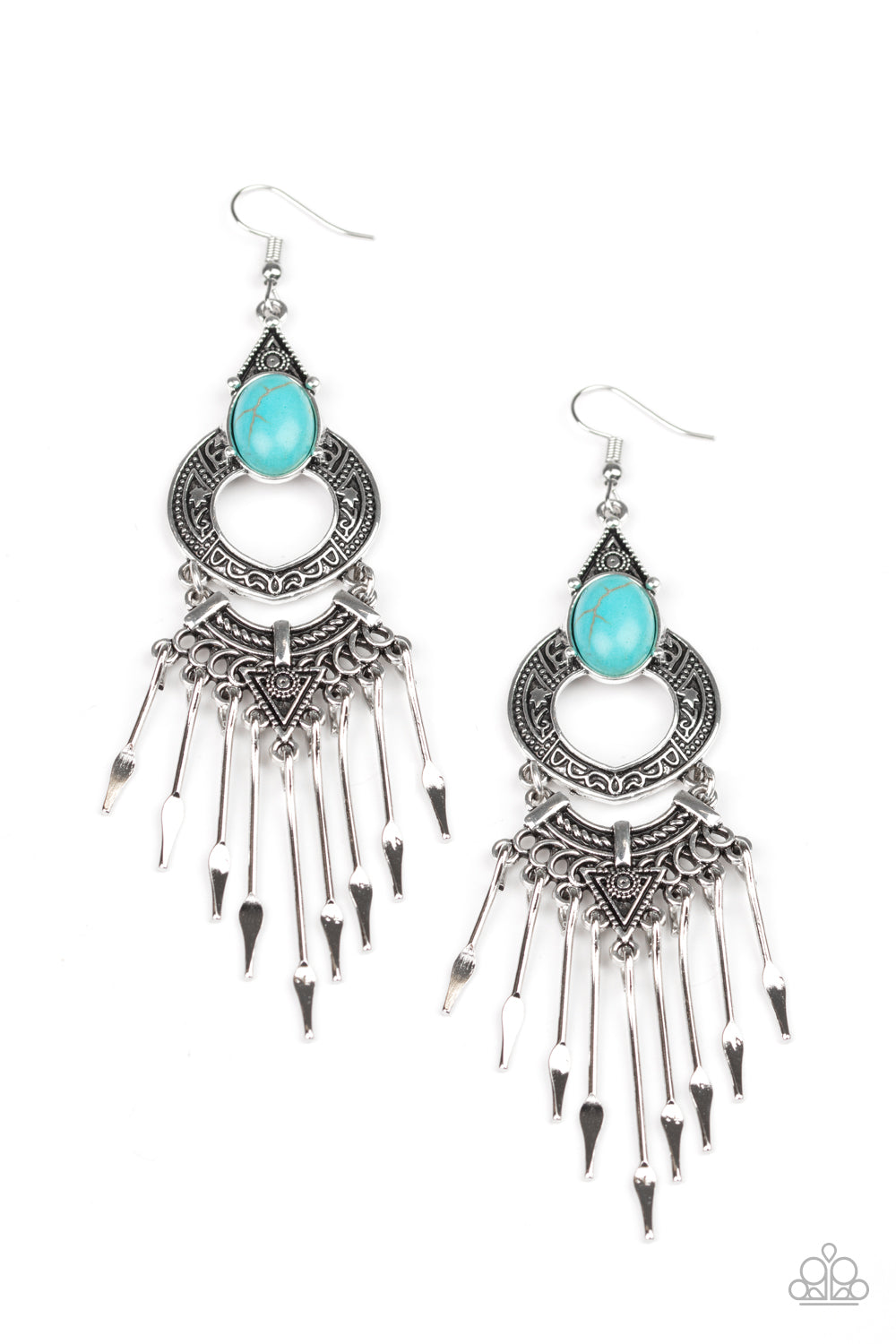 Southern Spearhead - Blue Earring