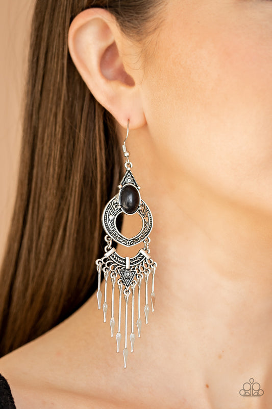 Southern Spearhead - Black Earring