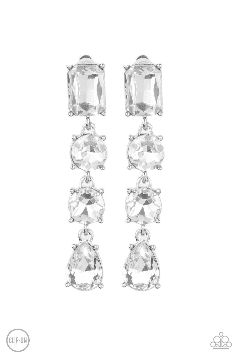 Make A-LIST - White Clip On Earring