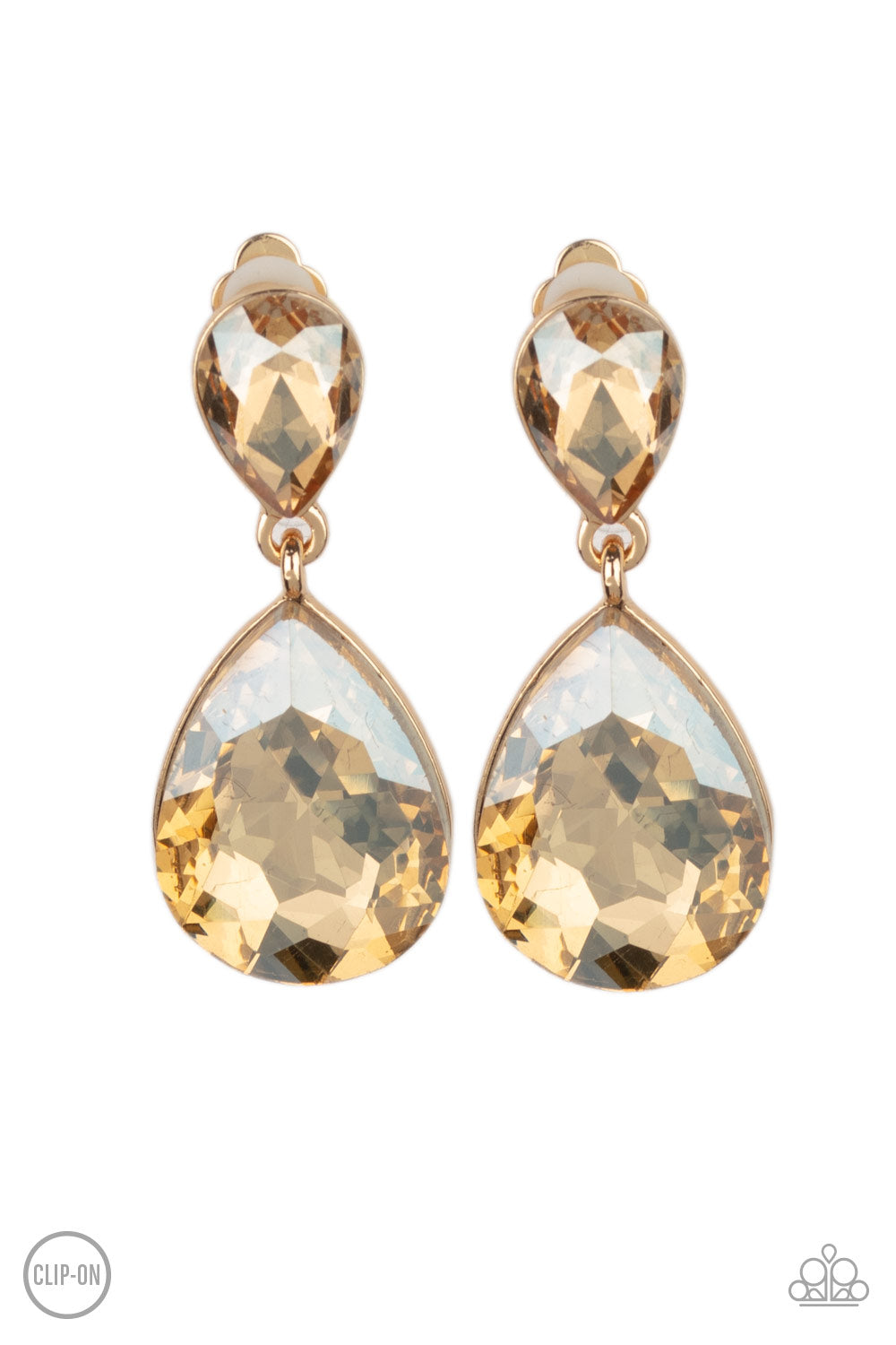 Aim For The MEGASTARS - Gold Clip On Earring