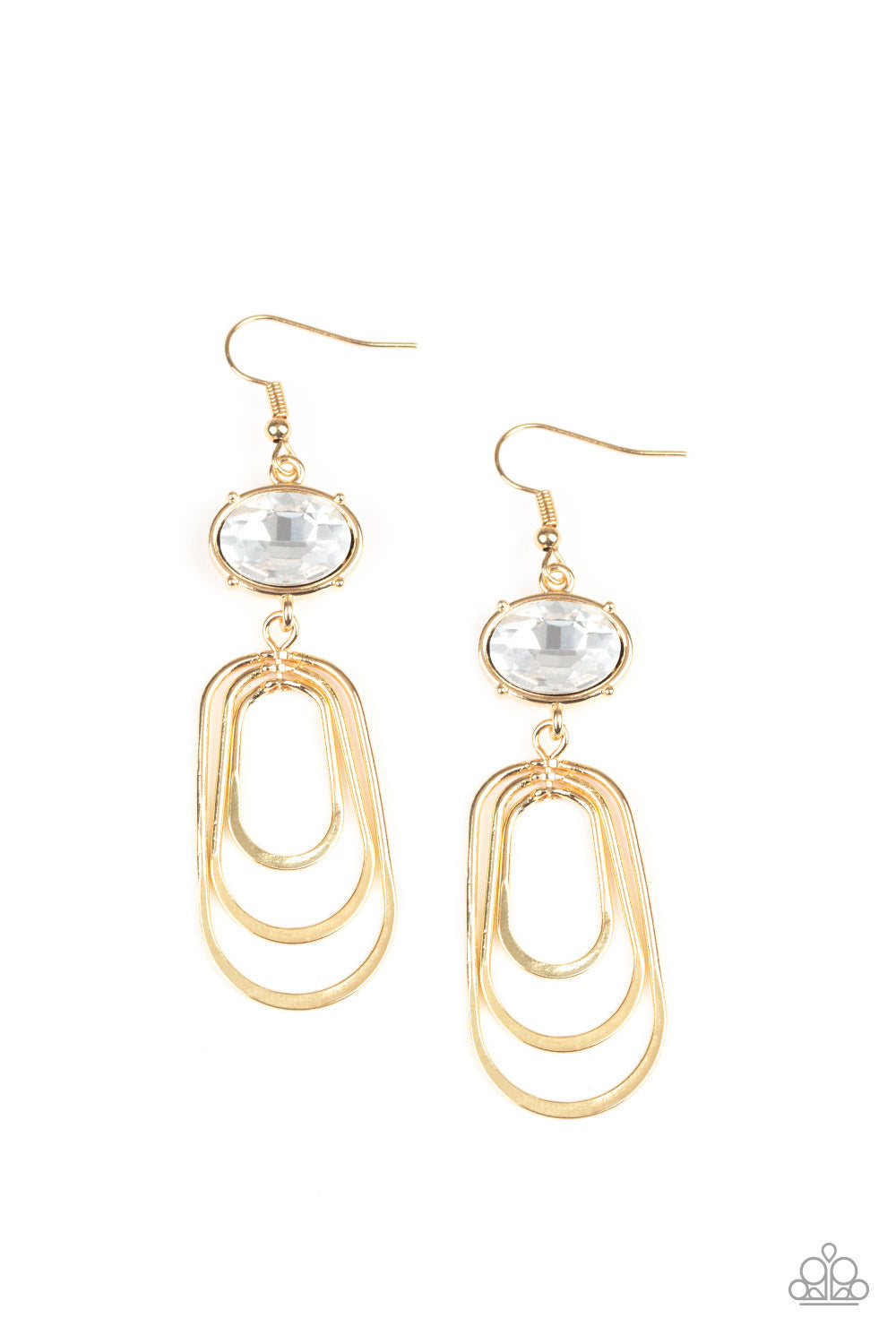 Drop-Dead Glamorous - Gold Earring