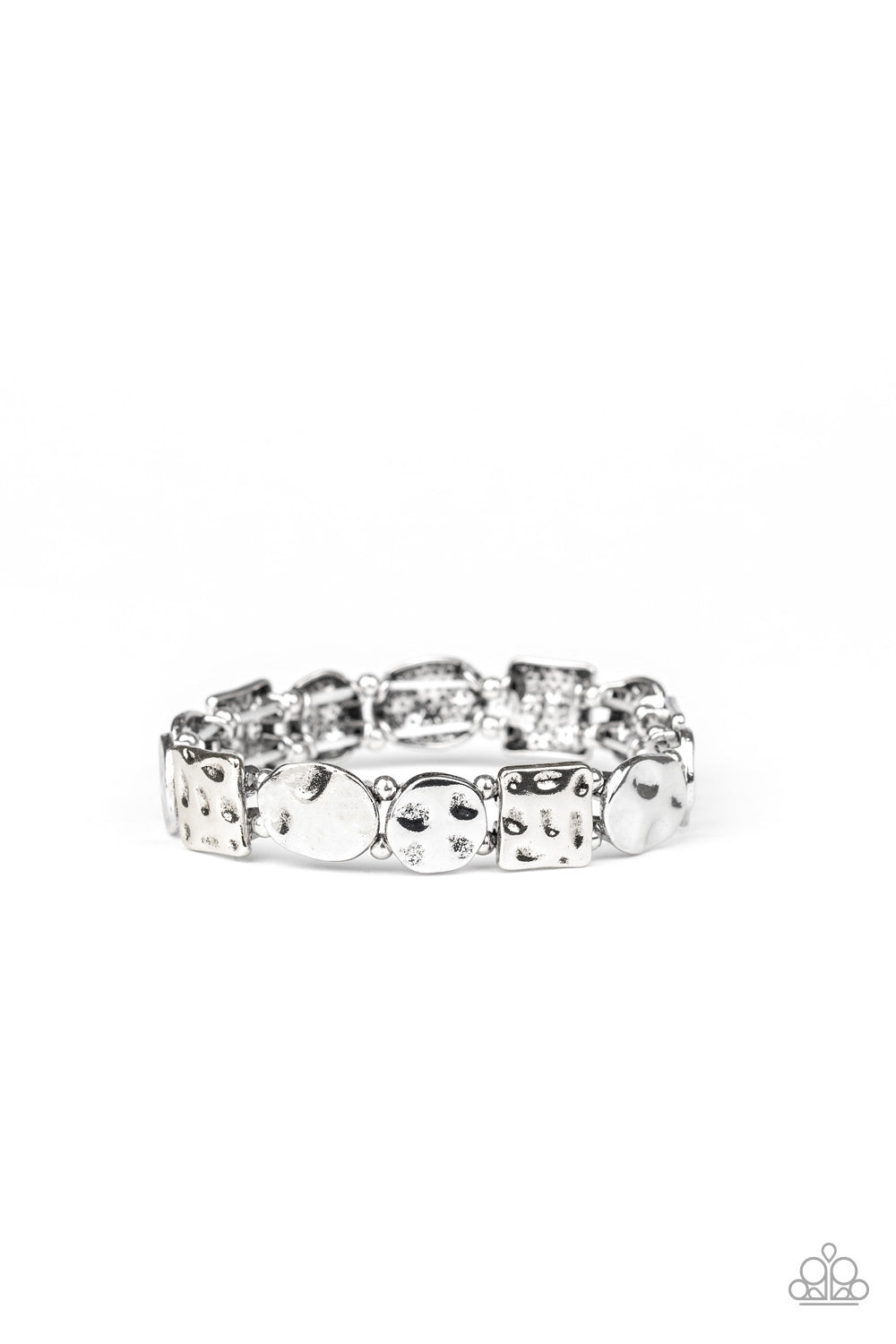 Hammered Harmony - Silver Bracelet