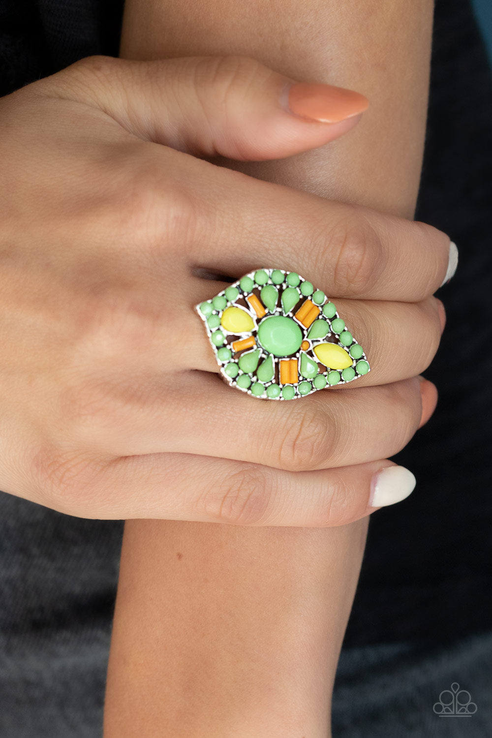 Jungle Jewelry - Green Ring (TRAY)