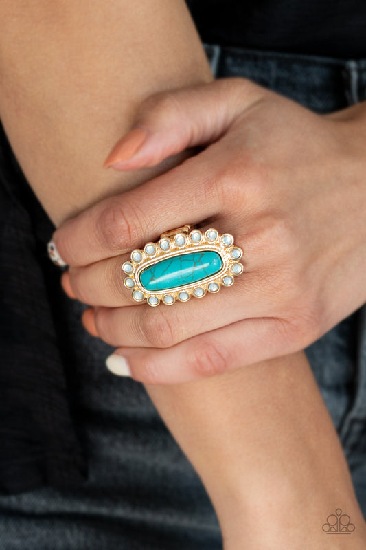 Mystic Oasis - Gold Ring 0163
