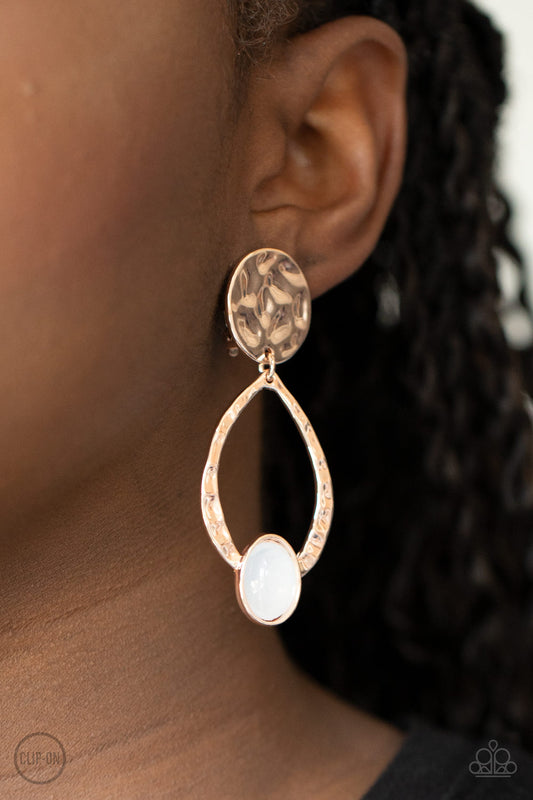 Opal Obsession - Rose Gold Clip On Earring