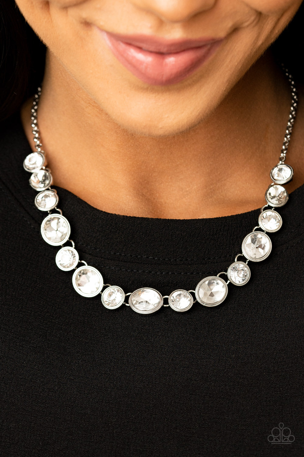 Girls Gotta Glow - White Necklace