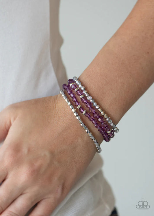 Crystal Crush - Purple Bracelet
