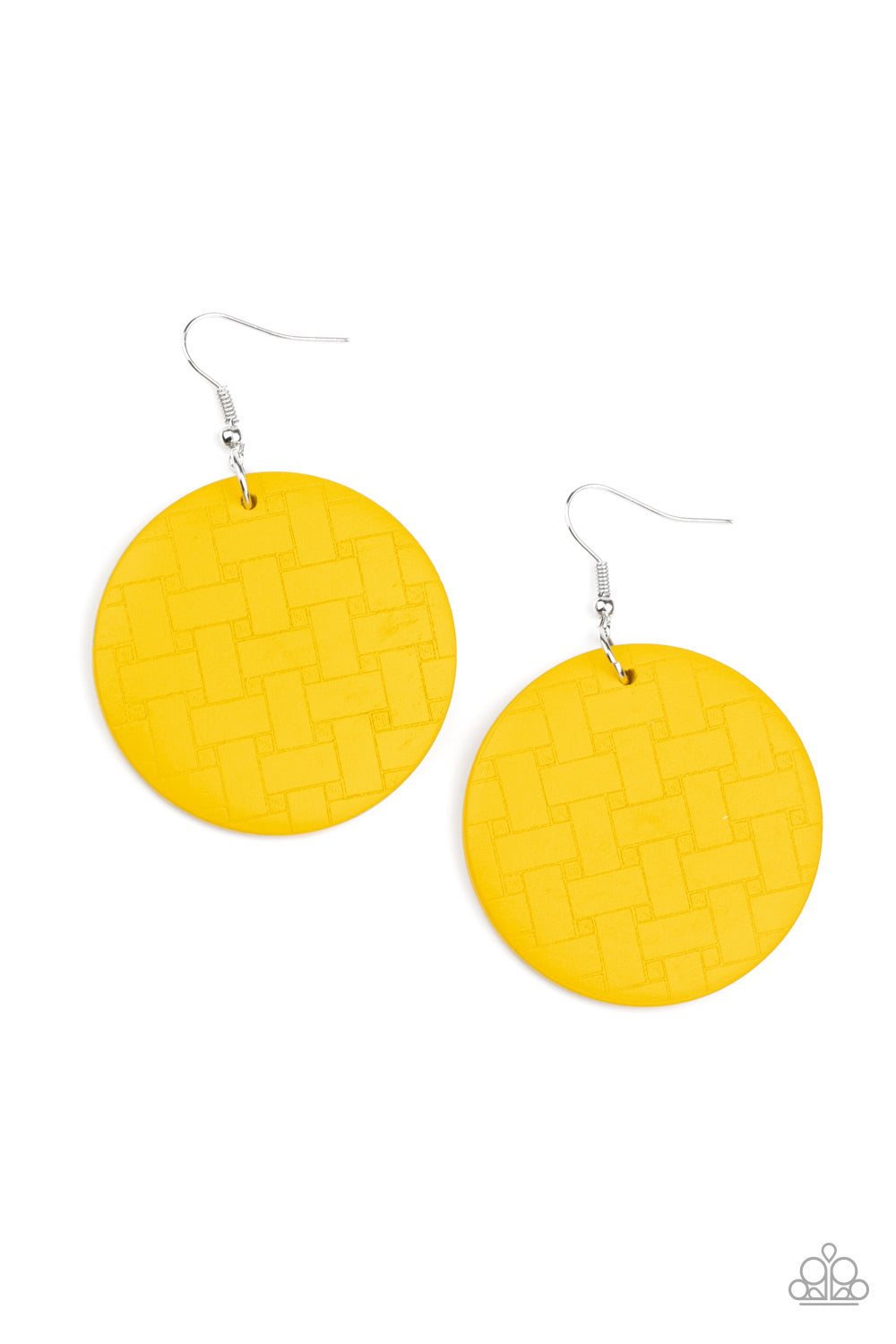 Natural Novelty - Yellow Wood Earring