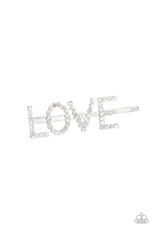 All You Need Is Love - White Hair Clip